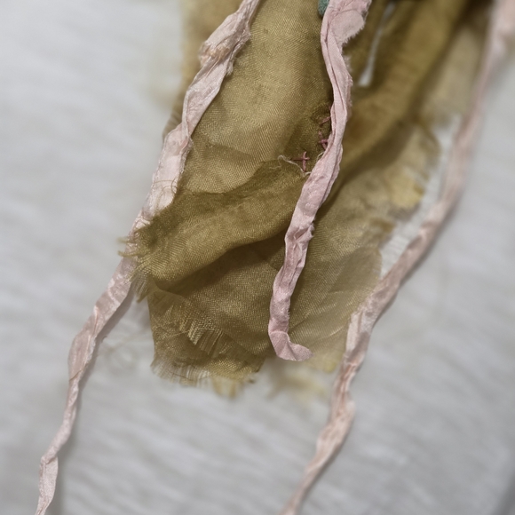 EASTER JABOT Dreamy SPRING🩷🩷🩷OOAK MOSSIE ANNA ARTISAN DESIGN - Picture 3 of 3